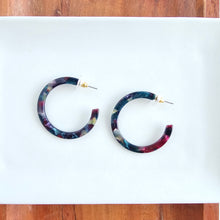 Load image into Gallery viewer, Camy Hoops - Jeweled Twilight
