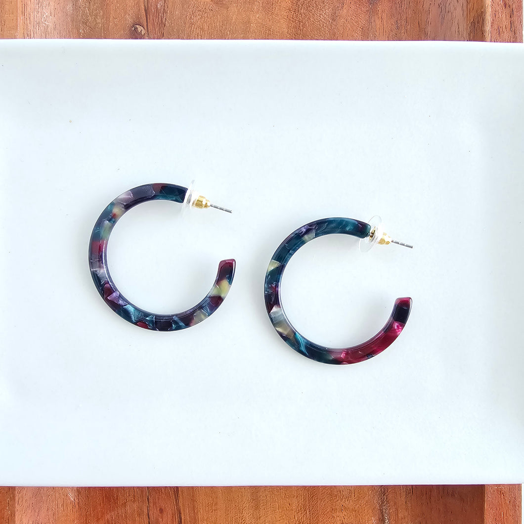 Camy Hoops - Jeweled Twilight