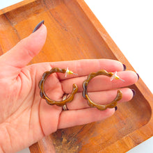 Load image into Gallery viewer, Scarlett Hoops - Cocoa Brown