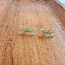 Load image into Gallery viewer, Bowie Studs - Champagne Mint