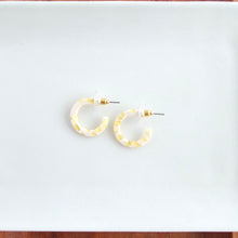 Load image into Gallery viewer, Micro Cam Mini Hoops - Buttercream Dot