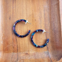 Load image into Gallery viewer, Camy Hoops - Jeweled Twilight
