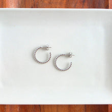 Load image into Gallery viewer, Luxe Tatum Hoops - Silver