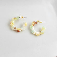 Load image into Gallery viewer, Flora Mini Hoops - Citron Zest