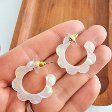 Load image into Gallery viewer, Flora Mini Hoops - Opalite