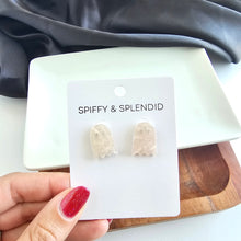 Load image into Gallery viewer, Ghost Studs - Light Pink Shimmer
