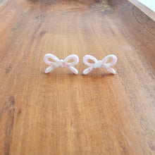 Load image into Gallery viewer, Bowie Studs - Powder Pink Dot