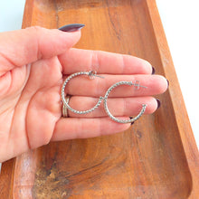 Load image into Gallery viewer, Luxe Harlow Hoops - Silver