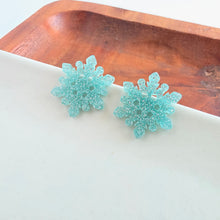 Load image into Gallery viewer, Snowflake Studs - Ice Queen Glitter