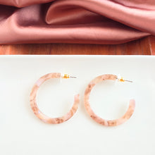 Load image into Gallery viewer, Camy Hoops - Shimmering Taupe
