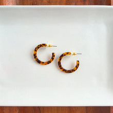 Load image into Gallery viewer, Cam Mini Hoops - Amber Dot