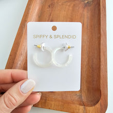 Load image into Gallery viewer, Cam Mini Hoops - Opalite