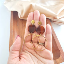 Load image into Gallery viewer, Sadie Earrings - Walnut
