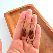 Load image into Gallery viewer, Emma Earrings - Amber Dot