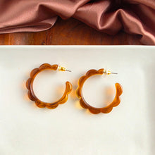 Load image into Gallery viewer, Scarlett Hoops - Amber