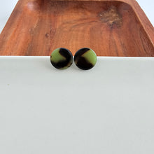 Load image into Gallery viewer, Sophie Studs - Olive Tortoise
