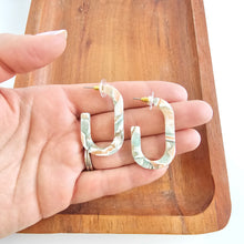 Load image into Gallery viewer, Jenna Hoops - Creamsicle Mint