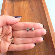 Load image into Gallery viewer, Luxe Starburst Studs - Silver