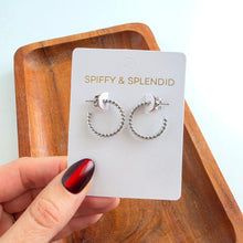 Load image into Gallery viewer, Luxe Tatum Hoops - Silver