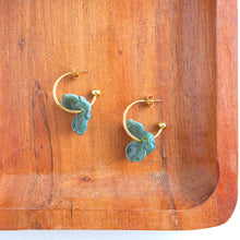 Load image into Gallery viewer, Magnolia Hoops - Alpine Green