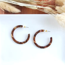 Load image into Gallery viewer, Camy Hoops - Coffee Shimmer
