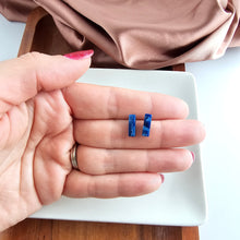 Load image into Gallery viewer, Mini Bella Bar Studs - Navy
