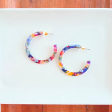 Load image into Gallery viewer, Camy Hoops - Jewel Stained Glass