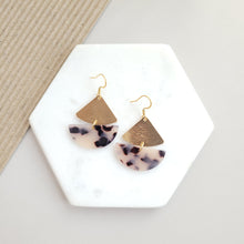 Load image into Gallery viewer, Ava Earrings - Blonde Tortoise
