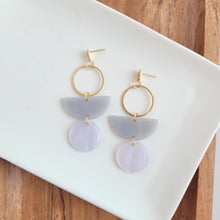 Load image into Gallery viewer, Wren Earrings - Grey &amp; Silver