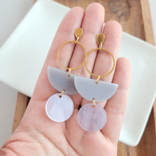 Load image into Gallery viewer, Wren Earrings - Grey &amp; Silver
