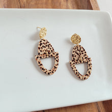 Load image into Gallery viewer, Athena Earrings - Brown Dot
