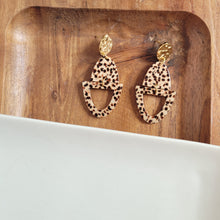 Load image into Gallery viewer, Athena Earrings - Brown Dot