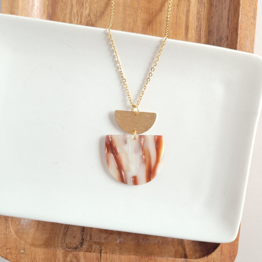 Harper Necklace - Mocha Shimmer