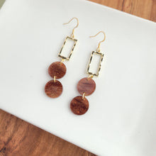 Load image into Gallery viewer, Holly Earrings - Brown Shimmer
