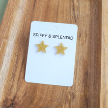 Load image into Gallery viewer, Sparkle Star Studs - Gold