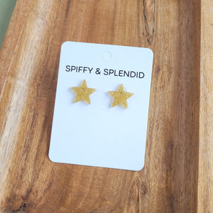Sparkle Star Studs - Gold