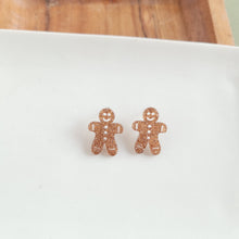 Load image into Gallery viewer, Gingerbread Man Studs