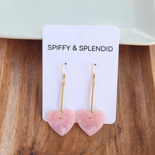 Load image into Gallery viewer, Mina Heart Earrings - Pink