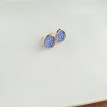 Load image into Gallery viewer, Geode Druzy Studs - Periwinkle