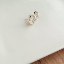 Load image into Gallery viewer, Geode Druzy Studs - Crystal Clear
