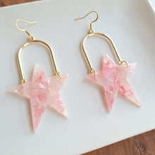 Load image into Gallery viewer, Rosie Star Earrings - Coral