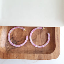 Load image into Gallery viewer, Cameron Hoops - Bubblegum Pink
