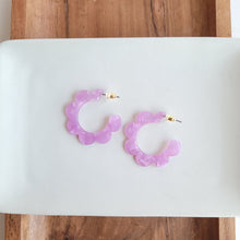 Load image into Gallery viewer, Flora Hoops - Purple