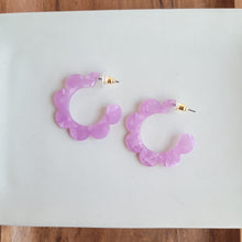 Load image into Gallery viewer, Flora Hoops - Purple