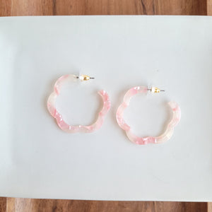 Posey Hoops - Coral