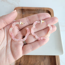 Load image into Gallery viewer, Posey Hoops - Coral
