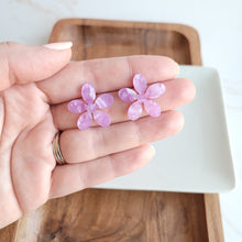 Load image into Gallery viewer, Blossom Studs - Purple