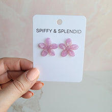 Load image into Gallery viewer, Blossom Studs - Purple