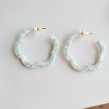 Load image into Gallery viewer, Posey Hoops - Aquamarine