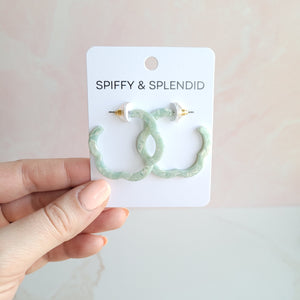 Posey Hoops - Aquamarine